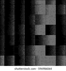 Abstract grunge grid polka dot background pattern. Spotted halftone vector line checkered illustration