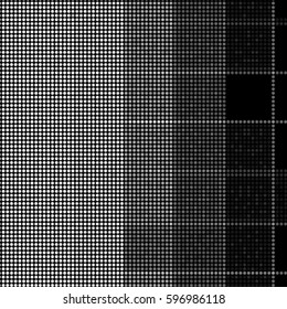 Abstract grunge grid polka dot background pattern. Spotted halftone vector line checkered illustration