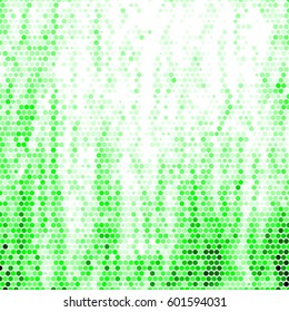 Abstract grunge grid polka dot background pattern. Spotted halftone vector line green colorful illustration