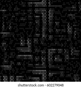 Abstract grunge grid polka dot background pattern. Spotted halftone vector line illustration