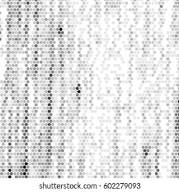 Abstract grunge grid polka dot background pattern. Spotted halftone vector line illustration