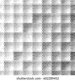 Abstract grunge grid polka dot background pattern. Spotted halftone vector line checkered illustration