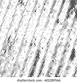 Abstract grunge grid polka dot background pattern. Spotted halftone vector line illustration