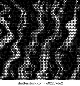 Abstract grunge grid polka dot background pattern. Spotted halftone vector line illustration
