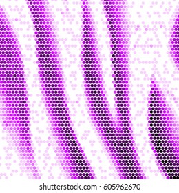 Abstract grunge grid polka dot background pattern. Spotted halftone vector line purple colorful illustration