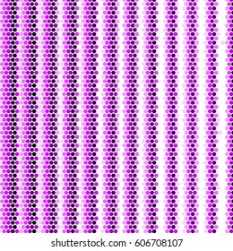Abstract grunge grid polka dot background pattern. Spotted halftone vector line purple colorful illustration
