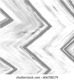Abstract grunge grid polka dot background pattern. Spotted halftone vector line zigzag illustration