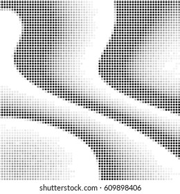 Abstract grunge grid polka dot background pattern. Spotted halftone vector line illustration