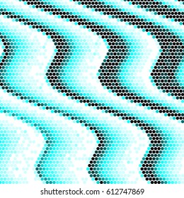 Abstract grunge grid polka dot background pattern. Spotted halftone vector line illustration