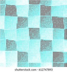 Abstract grunge grid polka dot background pattern. Spotted halftone vector line colorful illustration