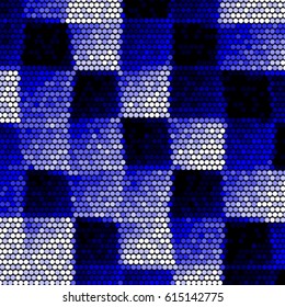 Abstract grunge grid polka dot background pattern. Spotted halftone vector line colorful illustration