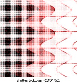 Abstract grunge grid polka dot background pattern. Spotted halftone vector line colorful illustration