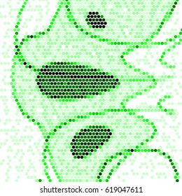 Abstract grunge grid polka dot background pattern. Spotted halftone vector line colorful illustration