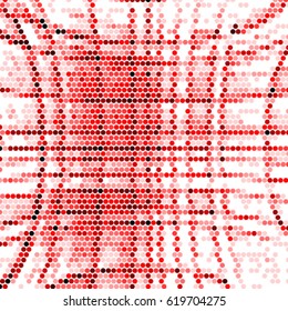 Abstract grunge grid polka dot background pattern. Spotted halftone vector line colorful illustration