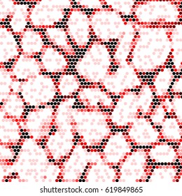 Abstract grunge grid polka dot background pattern. Spotted halftone vector line colorful illustration