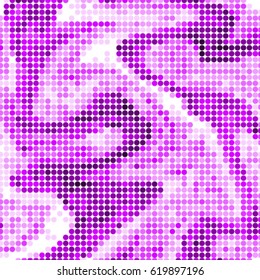 Abstract grunge grid polka dot background pattern. Spotted halftone vector line colorful illustration