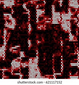 Abstract grunge grid polka dot background pattern. Spotted halftone vector line colorful illustration