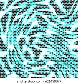 Abstract grunge grid polka dot background pattern. Spotted halftone vector line colorful illustration