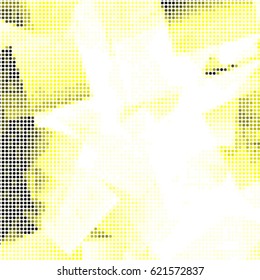 Abstract grunge grid polka dot background pattern. Spotted halftone vector line colorful illustration