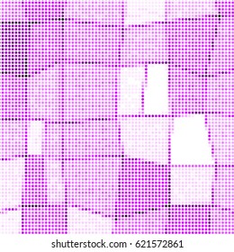 Abstract grunge grid polka dot background pattern. Spotted halftone vector line colorful illustration