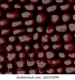 Abstract grunge grid polka dot background pattern. Spotted halftone vector line colorful illustration
