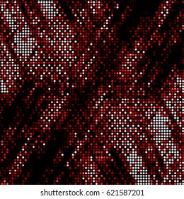 Abstract grunge grid polka dot background pattern. Spotted halftone vector line colorful illustration