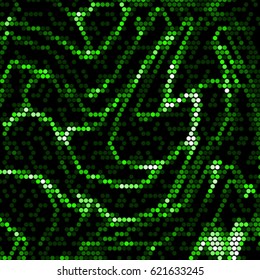 Abstract grunge grid polka dot background pattern. Spotted halftone vector line colorful illustration