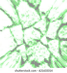 Abstract grunge grid polka dot background pattern. Spotted halftone vector line colorful illustration