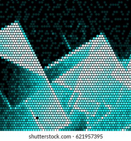 Abstract grunge grid polka dot background pattern. Spotted halftone vector line colorful illustration