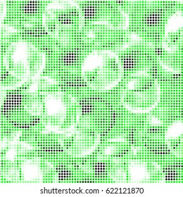 Abstract grunge grid polka dot background pattern. Spotted halftone vector line colorful illustration