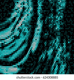 Abstract grunge grid polka dot background pattern. Spotted halftone vector line colorful illustration