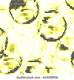 Abstract grunge grid polka dot background pattern. Spotted halftone vector line colorful illustration