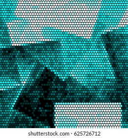 Abstract grunge grid polka dot background pattern. Spotted halftone vector line colorful illustration