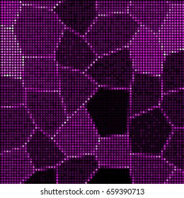 Abstract grunge grid polka dot background pattern. Spotted halftone vector line illustration