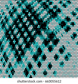 Abstract grunge grid polka dot background pattern. Spotted halftone vector line colorful illustration