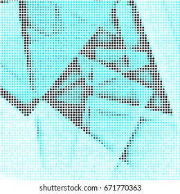 Abstract grunge grid polka dot background pattern. Spotted halftone vector line colorful illustration