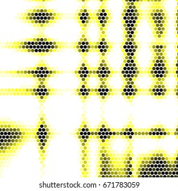 Abstract grunge grid polka dot background pattern. Spotted halftone vector line colorful illustration