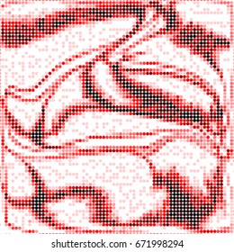 Abstract grunge grid polka dot background pattern. Spotted halftone vector line colorful illustration