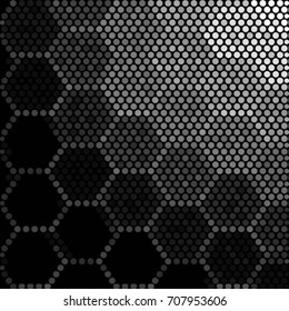 Abstract grunge grid polka dot background pattern. Spotted halftone vector line illustration
