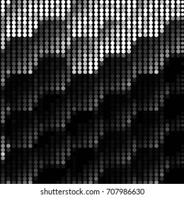 Abstract grunge grid polka dot background pattern. Spotted halftone vector line illustration
