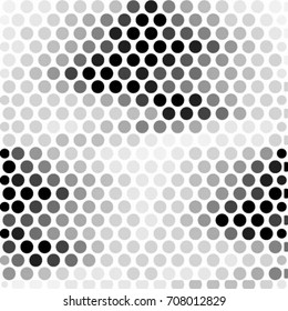 Abstract grunge grid polka dot background pattern. Spotted halftone vector line illustration

