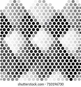 Abstract grunge grid polka dot background pattern. Spotted halftone vector line illustration

