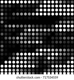 Abstract grunge grid polka dot background pattern. Spotted halftone vector line illustration
