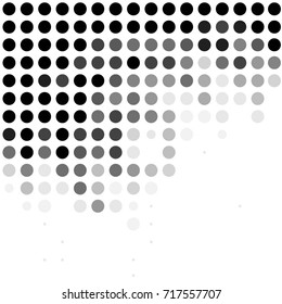 Abstract grunge grid polka dot background pattern. Spotted halftone vector line illustration
