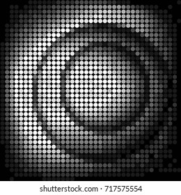 Abstract grunge grid polka dot background pattern. Spotted halftone vector line illustration
