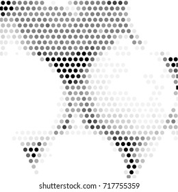 Abstract grunge grid polka dot background pattern. Spotted halftone vector line illustration
