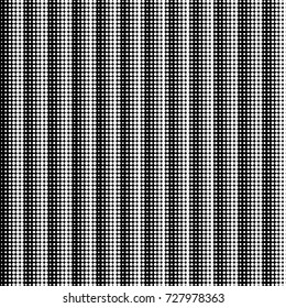 Abstract grunge grid polka dot background pattern. Spotted black and white vector line illustration
