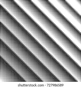 Abstract grunge grid polka dot background pattern. Spotted black and white vector line illustration
