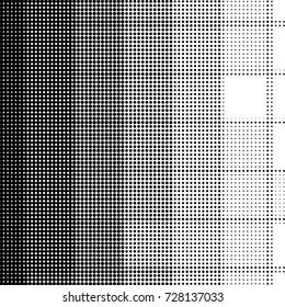 Abstract grunge grid polka dot background pattern. Spotted black and white vector line illustration
