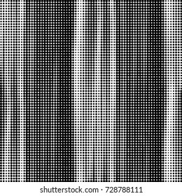 Abstract grunge grid polka dot background pattern. Spotted black and white vector line illustration
